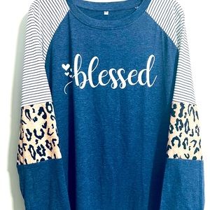 Blessed long sleeve T-shirt Women’s Size XXL